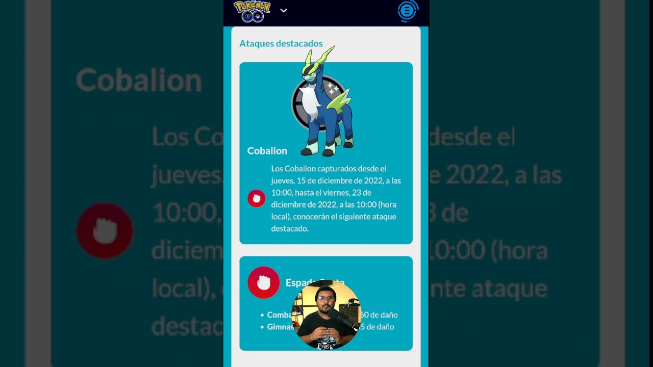 Os ataques do Cobalion para pvp Pokémon GO. 