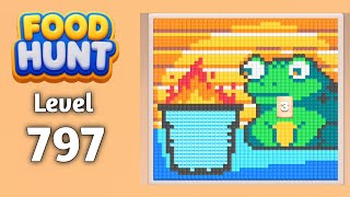 Food Hunt Pixel puzzle level 797 walkthrough solution gameplay 
