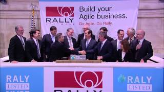 Rally Software Celebrates IPO on the New York Stock Exchange screenshot 1