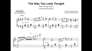 Video thumbnail of "The Way You Look Tonight - BEAUTIFUL piano cover of Frank Sinatra's hit (sheet music)"