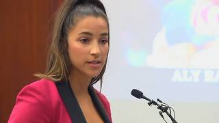 Aly Raisman reads victim impact statement in front of her abuser Larry Nassar - full video