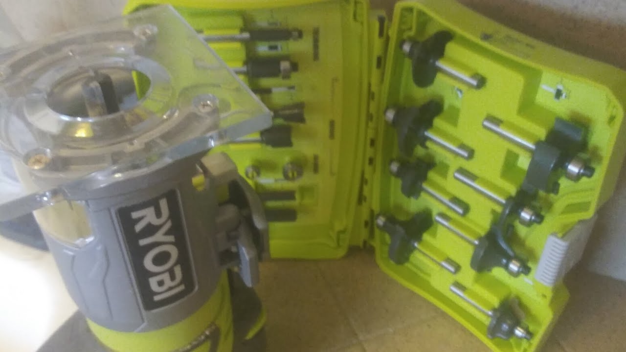 Ryobi router bit set! YouTube