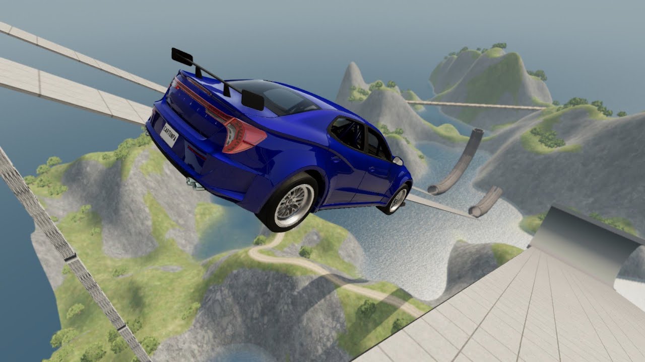 Car Ramp Jump Death Car Jump Ramp Vs Cars YouTube