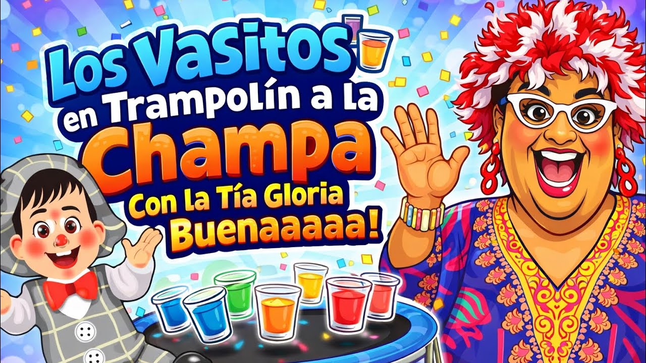 Los Vasitos en Trampolín a la Champa - Con La Tía Gloria Buenaaaa!! 