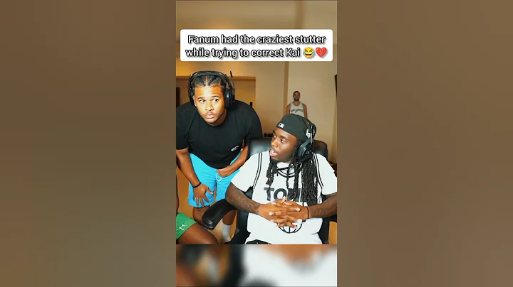 Fanum had the craziest stutter 😭 #funny