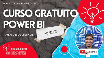 CURSO GRATIS DE POWER BI (MATERIAL DIDÁTICO E CERTIFICADO) - [TEMPO LIMITADO] - CURSO PBI AO VIVO