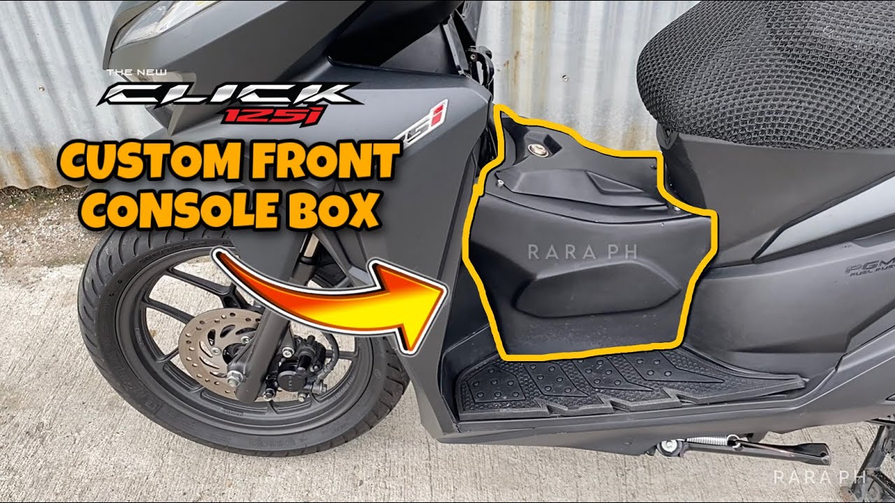 Honda Click 125i/150i Custom Front Console Storage Box RARA PH YouTube