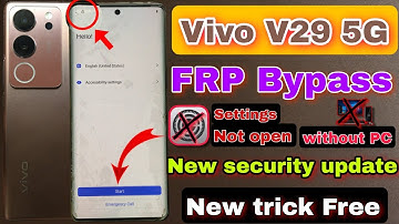 Vivo V29/V29 Pro FRP Bypass Android 14 | Vivo V29 Google Account bypass | Settings not open | 2025🔥