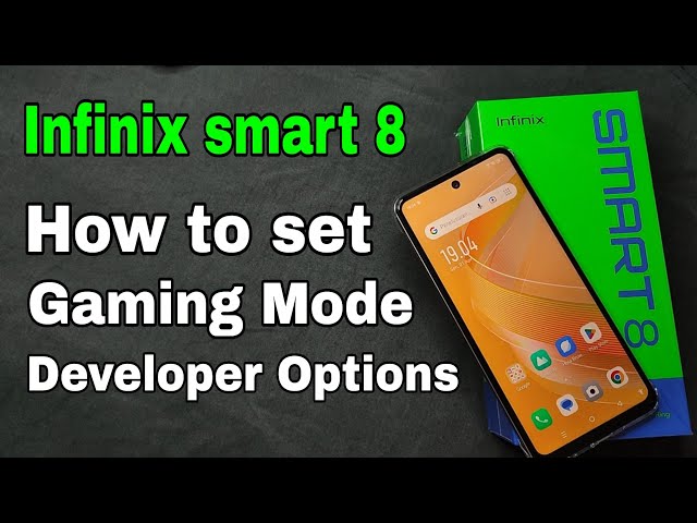 How to set gaming mode developer options on the Infinix Smart 8 cellphone class=