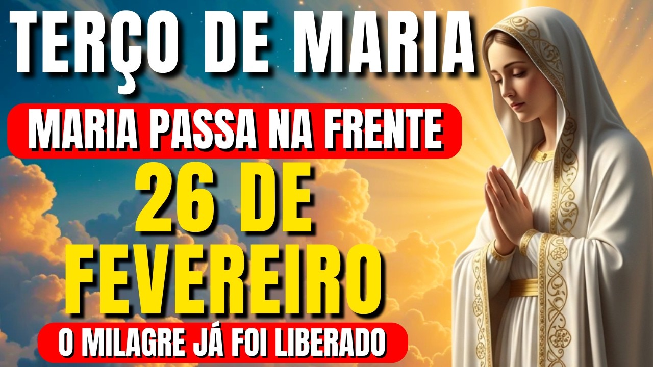 📿 TERÇO MARIA PASSA NA FRENTE – O MILAGRE JÁ FOI LIBERADO 🙏 Vamos Rezar Juntos