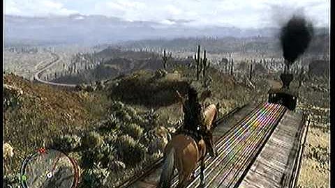Read Dead Redemption: Horse on a train fun.