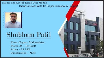 Congrats, Shubham Patil | Salary 3.1 LPA | Got Selected as Associate Network Engineer in "Birlasoft"