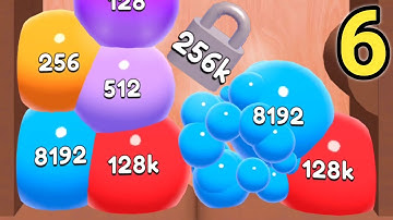 Jelly 2048 - Balls Merge 3d Unlock 256k - All Max Levels Android iOS,  Gameplay Walkthrough Part 6
