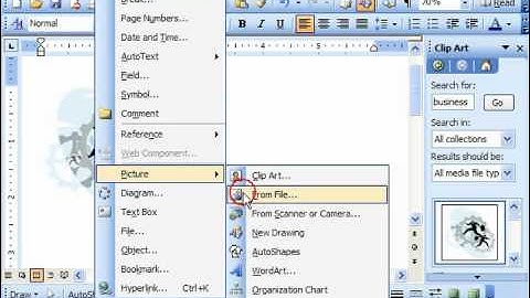 Word 2003 Tutorial Inserting Other Graphics Microsoft Office Training Lesson 13.4
