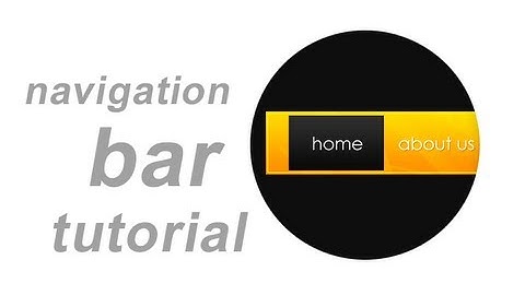 How to Make a Navigational Bar in Adobe Photoshop CS5