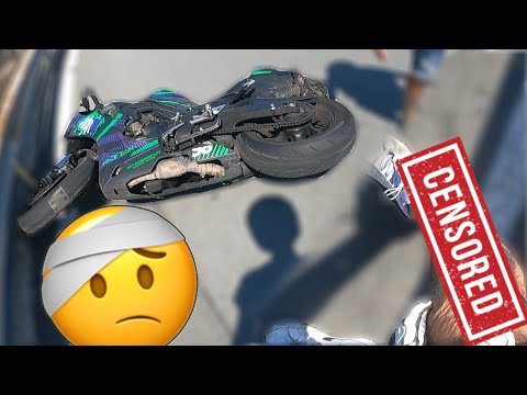 I FELL OFF MY MOTORCYCLE🤕🚑