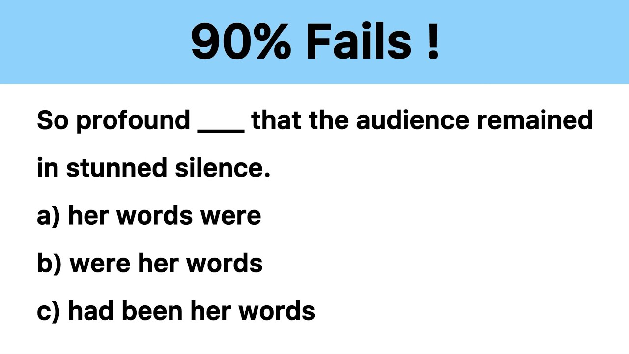 English Grammar Quiz ! Can You Pass This Test ? - YouTube