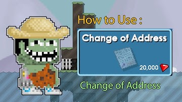 Growtopia How to Use Change of Address [Change World Name]