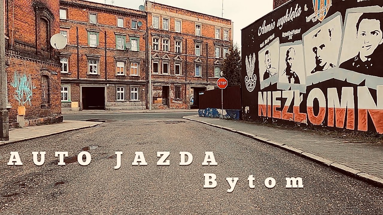 Auto jazda ulicami Bytomia