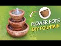 Million views Easy DIY Fountain using flower pots | Garden waterfall ideas by DIY Stories