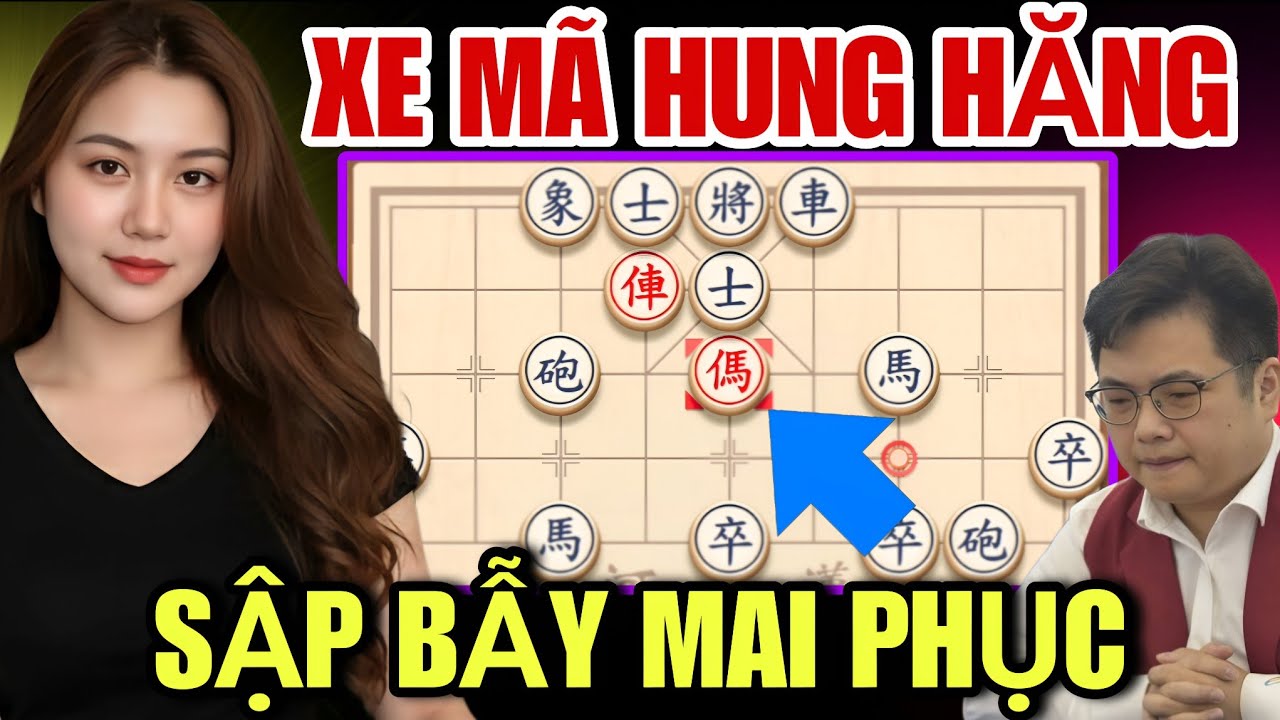 Cờ Tướng - Xe Mã Hung Hăng Sập Bẫy Mai Phục Không Lối Thoát