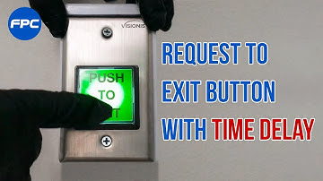 VIS-7100 FEATURES Green With LED Square Request To Exit Button With Timer Delay
