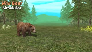 Wild Bear Simulator 3D (gameplay🐻🐑🐐🦌🐇🐓🐗🦊). screenshot 1