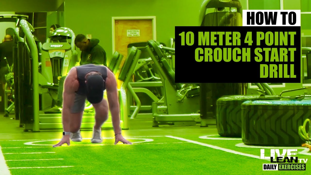 How To Do The 10 METER 4 POINT CROUCH START DRILL Exercise
