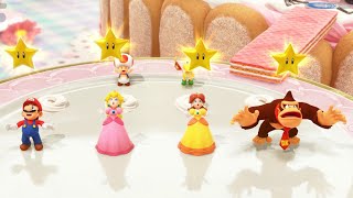 Mario Party Superstars Peach's Birthday Cake Mario vs Peach , Daisy & Donkey Kong