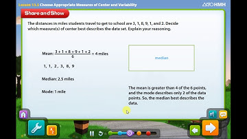 6th grade L13.5 Choose Appropriate Measures of Center and Variability Part2