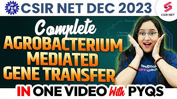 Complete AGROBACTERIUM MEDIATED GENE TRANSFER in One Class | PYQs | CSIR NET