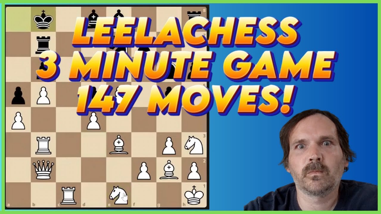 Leelachess Queen Odds FAST Chess 147 MOVE game - Madness!