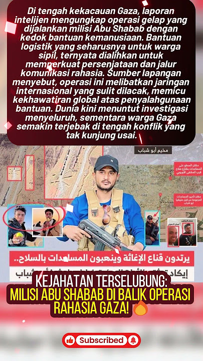 Kejahatan Terselubung: Milisi Abu Shabab di Balik Operasi Rahasia Gaza!