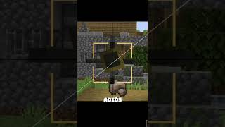 ¡Destruyendo aldeanos con un lanzamisiles épico!  #minecraft #shorts