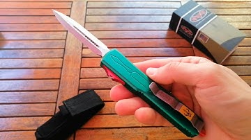 35💲 Microtech Bounty Hunter Dagger UTX85 OTF EDC Knife Cutit automat Replica