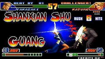 Arcade Yzkof Emulator - KoF 98 Combo - Guang vs Shanxian Shu - 拳皇98 multiplayer games emulation