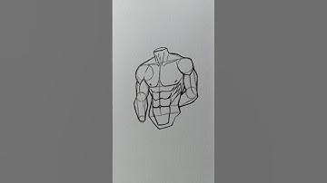 how to draw male torso easy #drawing #art #tutorial #howtodraw #desenho
