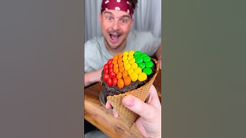 How to make the best CHOCOLATE CAKE ice cream for your friend?😎❤️🍰| CHEFKOUDY