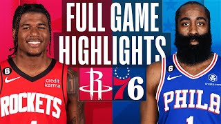 Game Recap: 76ers 123, Rockets 104