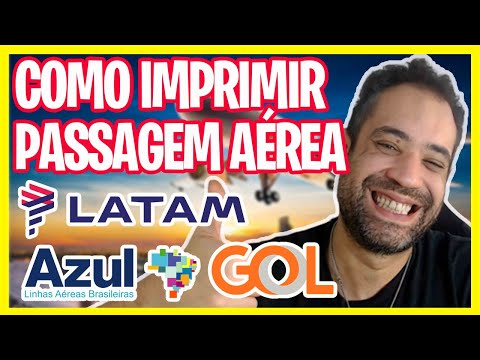 COMO IMPRIMIR PASSAGEM AÉREA GOL, LATAM, AZUL, MAX MILHAS, 123 MILHAS?