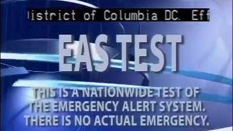 National Emergency Alert System Test - November 9, 2011