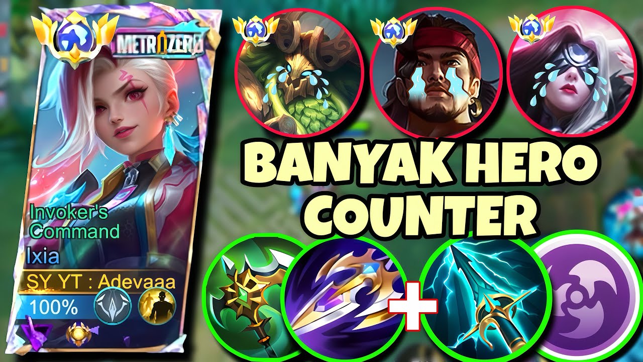 LANING PHASE IXIA TANPA SUPPORT DI IMMORTAL, LAWAN HERO COUNTER IXIA ...