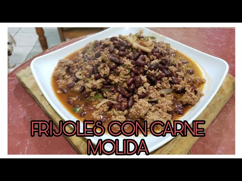 Video: Frijoles Con Carne En Salsa De Tomate