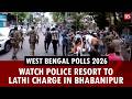 West Bengal Elections 2026: Watch police resort to lathi charge in Bhabanipur | TMC | BJP