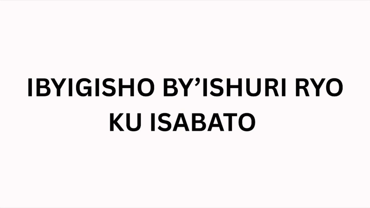  UMUCYO MU ISI ICUZE UMWIJIMA( Kuwa kabiri, 26/1/2026)
