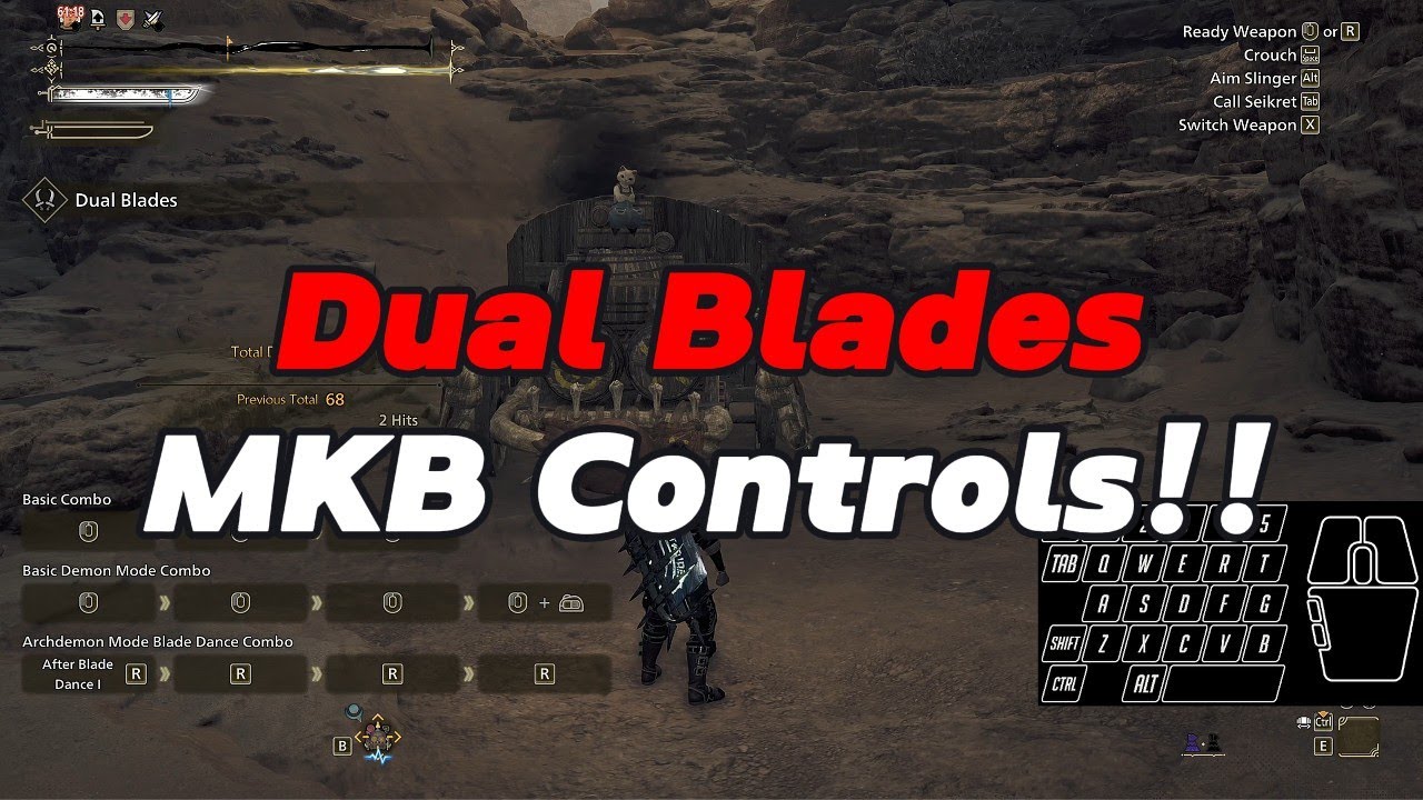 MH Wilds - Dual Blades Mouse and Keyboard Controls 