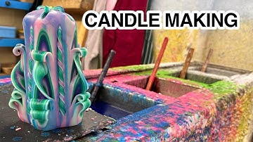 oddly satisfying candle making!