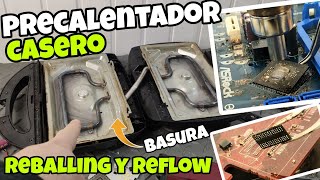 Aquecedor REBALLING e REFLOW caseiro com LIXO!