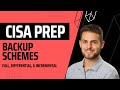 Backup Schemes | Full, Differential, and Incremental | CISA Domain 4 Prep