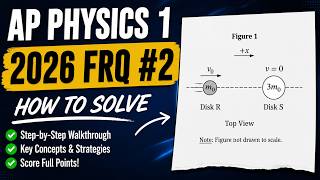 2026 ap physics 1 FRQ #2 explained... disk R and disc S collision VERSION J